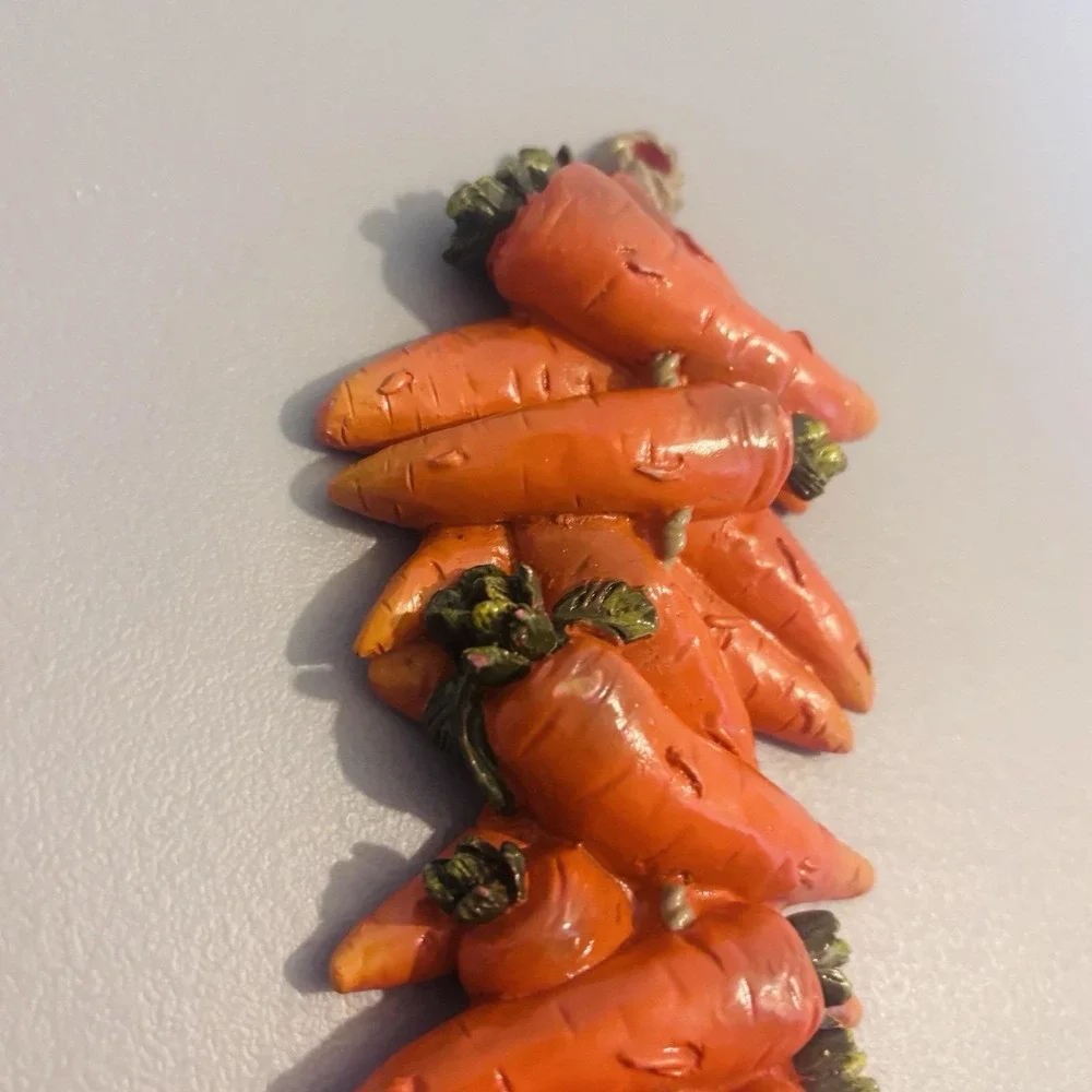 Carrots Handmade Vegetable String Vintage Ceramic Kitchen Wall Decor Retro Hang